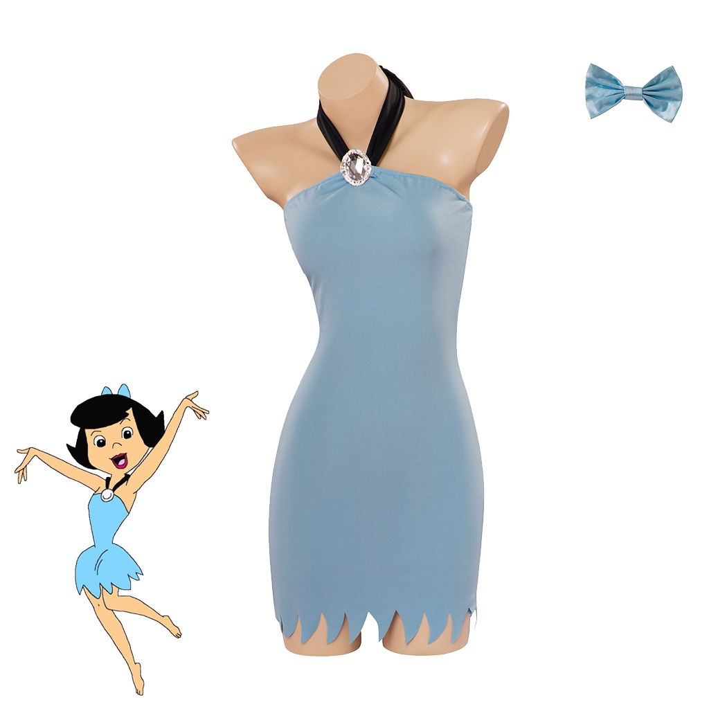 Betty Rubble Cosplay Costume H - đánh giá và giá Maxi Dress Halter